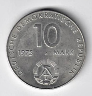 GERMANIA RDG 10 MARCI MARK 1975 A STARE EXCELENTA foto