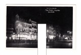 CP Constanta - Piata Ovidiu noaptea, interbelica, necirculata, stare foarte buna