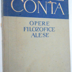 Vasile Conta - Opere filozofice alese