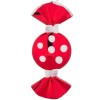 Ornamente Crăciun, Bomboane Roșii Strălucitoare, Buline Albe, 9cm, Set 6 Bucăți, Oem