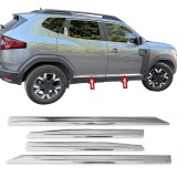 Set de 4 ornamente cromate bandouri usi/portiere pentru Dacia Duster III din 2024