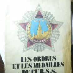 Catalog color - Ordine si Medalii URSS 1990 , 40 pag , limba franceza
