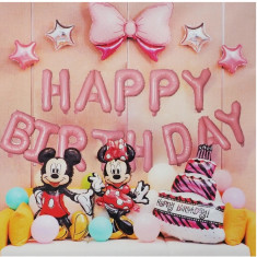 Set arcada baloane Happy Bitrthday Minnie si Mickey