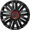Set capace roti auto Cridem Royal RR 4buc - Negru/Rosu - 15&#039;&#039; Garage AutoRide