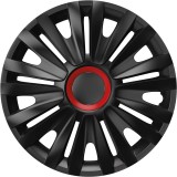 Set capace roti auto Cridem Royal RR 4buc - Negru/Rosu - 16&#039;&#039; Garage AutoRide