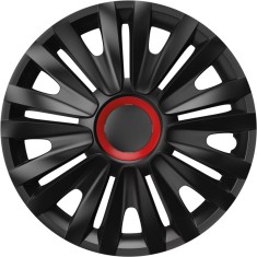 Set capace roti auto Cridem Royal RR 4buc - Negru/Rosu - 15&amp;#039;&amp;#039; Garage AutoRide foto