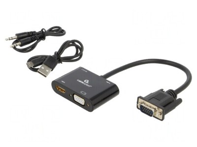 Adaptor HDMI 1.4 0,15m 1080p FullHD negru foto