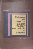 CULEGERE DE EXERCITII LEXICALE, FONETICE, GRAMATICALE SI STILISTICE-M. ANDREI, I. GHITA