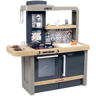 Bucatarie Smoby Tefal Evolutive albastru cu accesorii foto