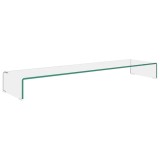 Cumpara ieftin Stand TV/Suport monitor sticla transparenta 120x30x13 cm