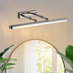 Aplica LED de Baie, BALATON, 16W, liniara, lumina Neutra, Crom Lucios ModernLight Concept