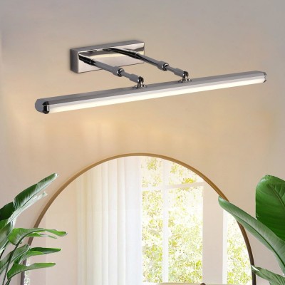 Aplica LED de Baie, BALATON, 16W, liniara, lumina Neutra, Crom Lucios ModernLight Concept foto