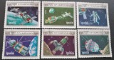 R.P. Kampuchea 1986 &ndash; 25 de ani de la primul om &icirc;n spațiu &ndash; set 6 timbre, stare excelentă