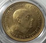 Spania, 1 Peseta 1966, UNC.