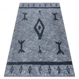 Covor ANTIKA 119 tek, aztec modern, lavabil - gri, 120x170 cm