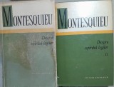 Montesquieu: Despre spiritul legilor, vol. 1 &amp; 2 (1964/1970), Editura Stiintifica, Filosofie