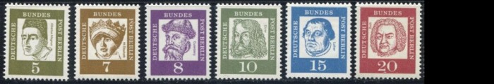 GERMANIA BERLIN 1961 , LOT UZUALE NESTAMPILATE