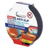 Banda antiderapanta Tesa pentru scari, neagra, 5 m x 25 mm