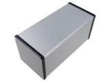 Carcasă aluminiu gri HAMMOND 1455 cu panou 104,5x220x104,5 mm