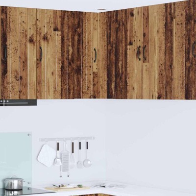 vidaXL Dulap suspendat de bucătărie cu raft Lemn Vechi 57 x 57 x 80 cm 885083 foto