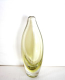 Cumpara ieftin Vaza cristal citrine, suflata manual - 2 - design Miroslav Klinger, Zelezny Brod