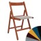 SCAUN BASIC T - CADRU CIRES - STOFA - DIVERSE CULORI - Stofa S17-bej