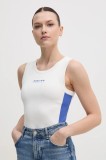 Red Bull Racing x Pepe Jeans vesta KNIT LOGO TANK culoarea alb, RL700002