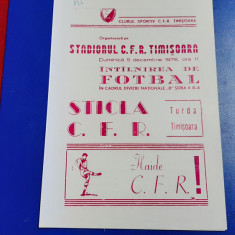 program CFR Timisoara - Sticla Turda