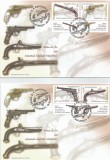 |Romania, LP 1794a/2008, Arme de foc din Muz. Nat.Militar, cu tabs, FDC nelistat