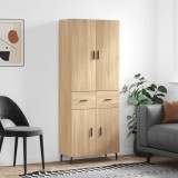 vidaXL Dulap &icirc;nalt, stejar sonoma, 69,5x34x180 cm, lemn compozit
