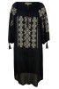 Rochie dama casual R151, negru darth vader marimea S, Bumbac