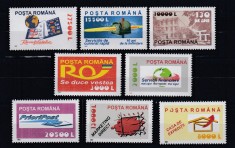 ROMANIA 2002 LP 1590 LP 1594 SERVICII POSTALE I + II SERII MNH