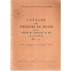 Catalog De Preturi De Deviz Ac - Ministerul Constructiilor Industriale