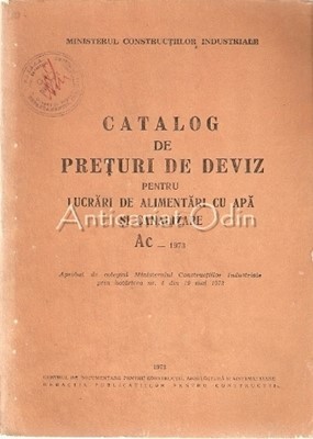 Catalog De Preturi De Deviz Ac - Ministerul Constructiilor Industriale foto