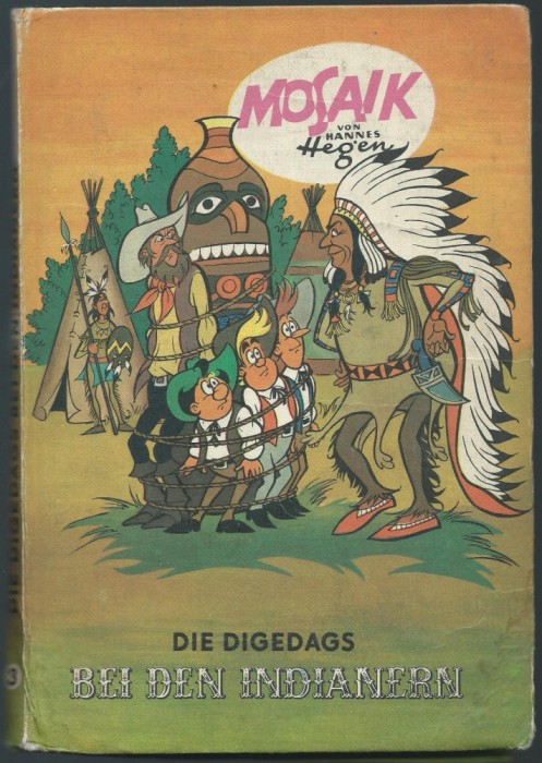 Mosaik von Hannes Hegen - Die Digedags Bei den Indianern - benzi desenate