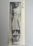 Robert Laillet &quot;Cavaler - sculptura gotica a catedralei din Chartres &quot; fotografie originala cca 1930