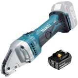 Makita DJS161Z + BL1830B - Masina de taiat tabla 1.6 mm + Acumulator Li-Ion 18 V 3 Ah