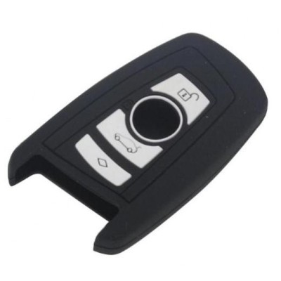 Husa Cheie BMW F01/F10 4 Butoane Silicon Neagra AutoProtect KeyCars foto