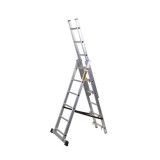 Cumpara ieftin Scara aluminiu, 3 tronsoane, 6 trepte, max 150 kg, 3.71 m, Drabest