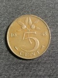 Moneda 5 cenți 1948 Olanda
