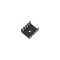 Radiator presat, aluminiu, 30mm x 25mm, negru, STONECOLD - HS-002