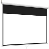 HOMCOM Ecran de Proiecție 84", Format 16:9, Montare pe Perete și Tavan, pentru Casă și Birou, Alb | Aosom Romania