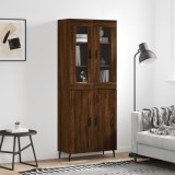 Cumpara ieftin Dulap &icirc;nalt, stejar maro, 69,5x34x180 cm, lemn compozit