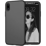 Husa Apple iPhone X, FullBody Elegance Luxury Negru, acoperire completa 360..., MyStyle