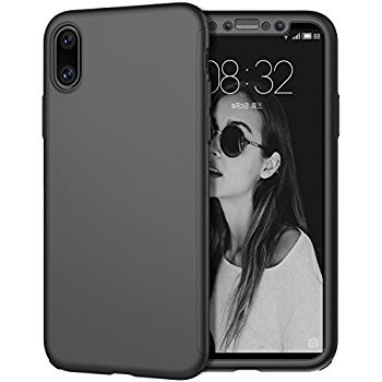 Husa Apple iPhone X, FullBody Elegance Luxury Negru, acoperire completa 360... foto