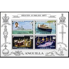 Anguilla 1977 - Silver Jubilee, bloc neuzat