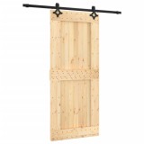 Cumpara ieftin Usa glisanta cu set feronerie, 90x210 cm, lemn masiv de pin