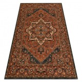 Covor de l&acirc;nă KASHQAI 4354 501 rozetta, oriental teracotă, 67x130 cm, Dreptunghi, Lana