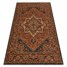 Covor de lână KASHQAI 4354 501 rozetta, oriental teracotă, 67x130 cm