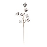 Decoratiune Craciun, tip crenguta, alb + maro, 75 cm, 31192021